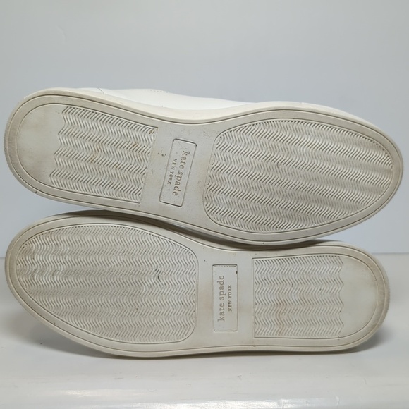 Kate Spade New York Angelise white leather sneakers womans size 8 EU 38.5 - Picture 12 of 16